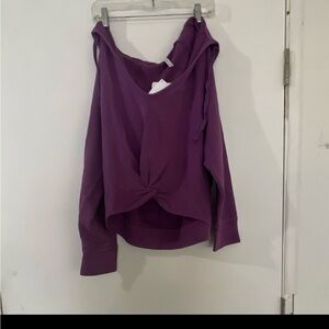 Fabletics Deep Purple Long Sleeve Top
